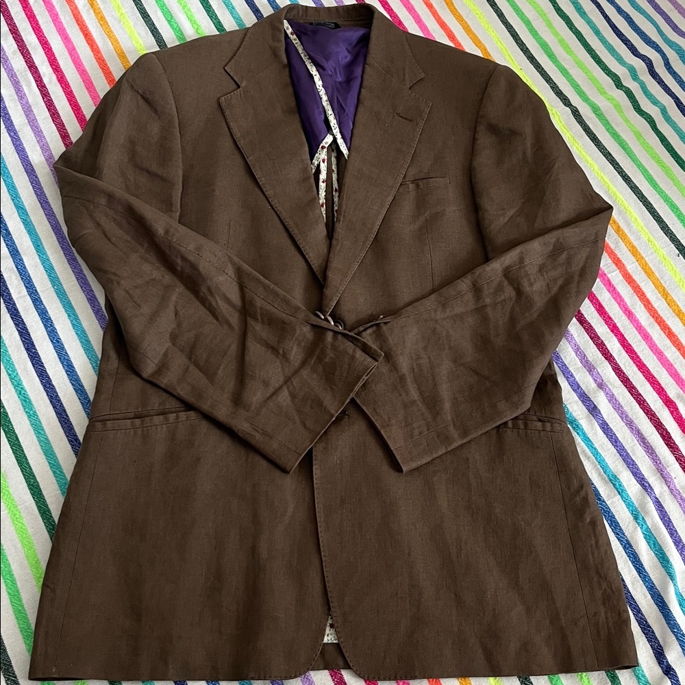 Paul Smith brown linen Blazer
